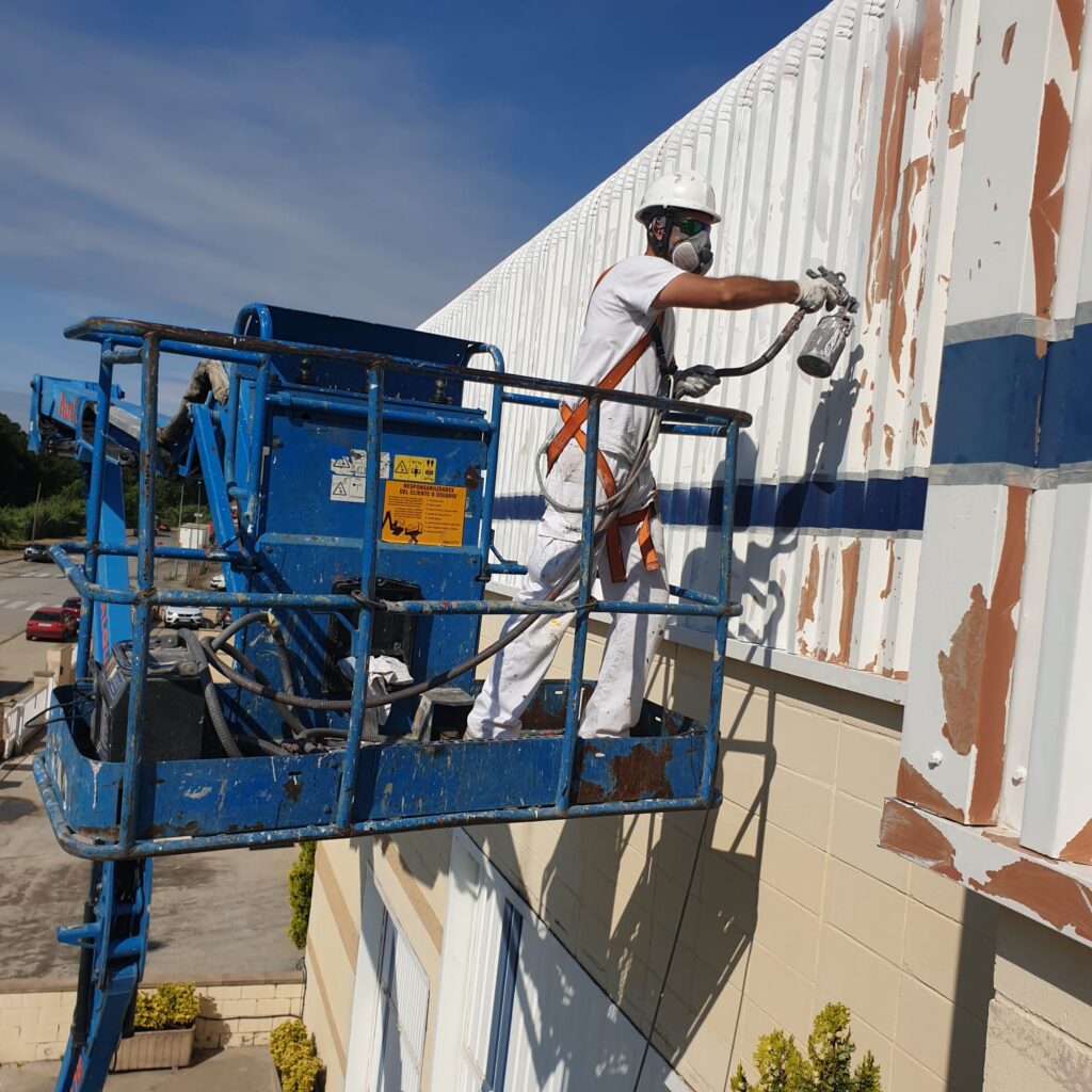 Pintar fachada a pistola